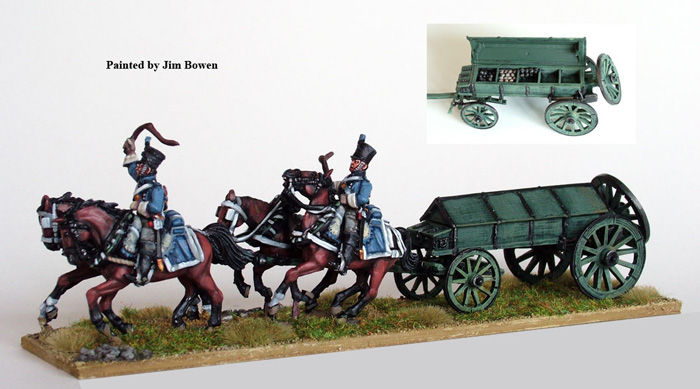 Perry Miniatures Napoleonic FN113 caisson 4 chevaux