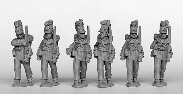 Perry Miniatures Napoleonic BAV 9 figurines Schuetzen en marche