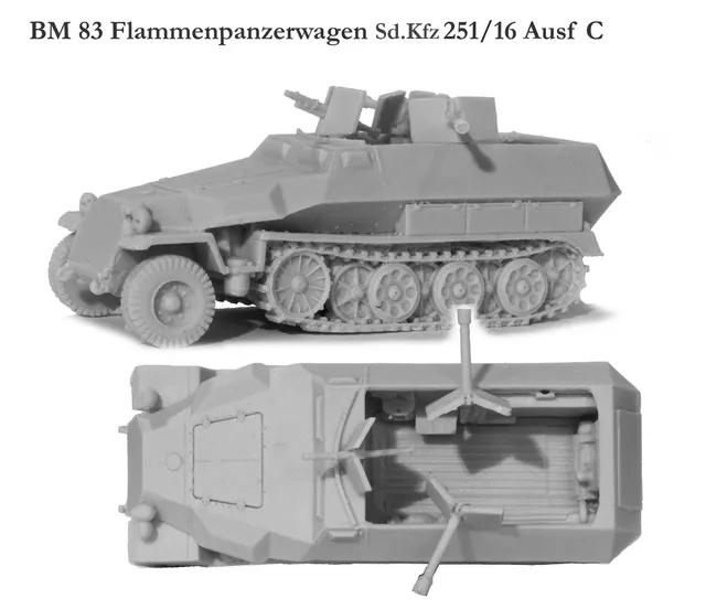 Perry World War 2 BM 83 Sd.Kfz. 251/16 Ausf C kit résine 28mm