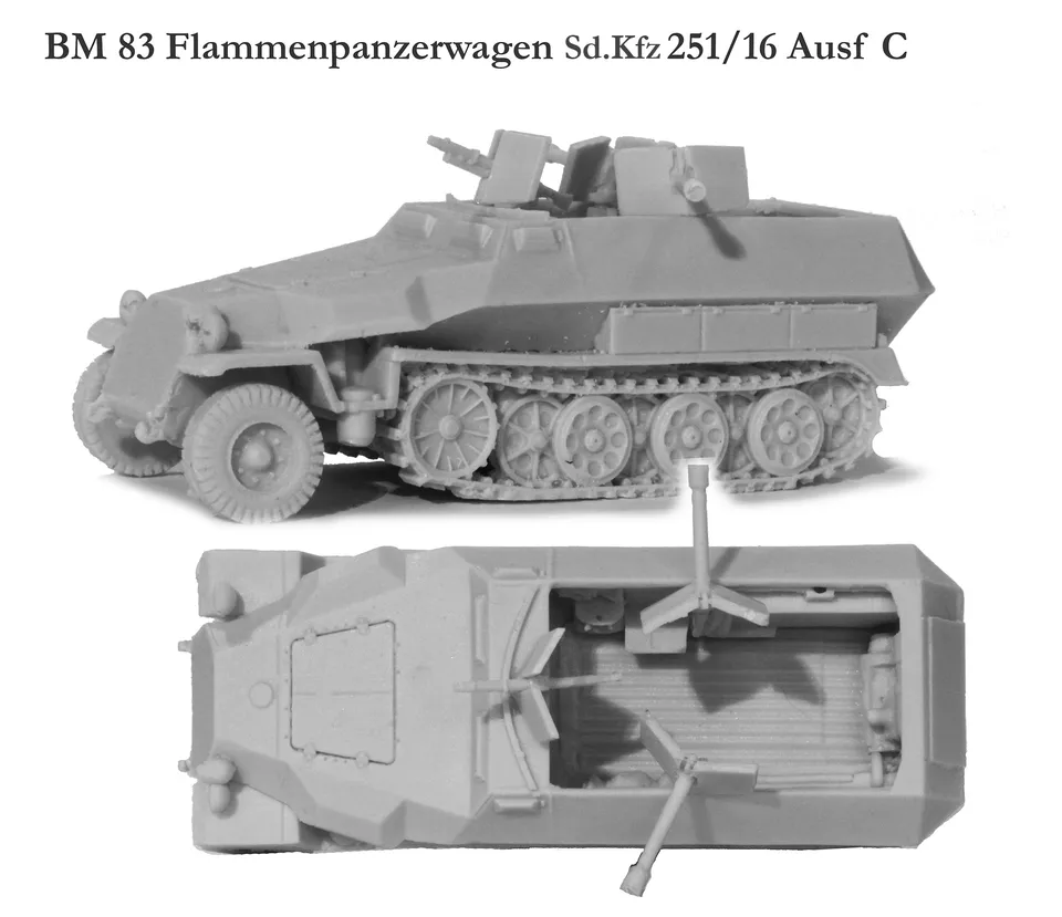 Perry World War 2 BM 83 Sd.Kfz. 251/16 Ausf C kit résine 28mm