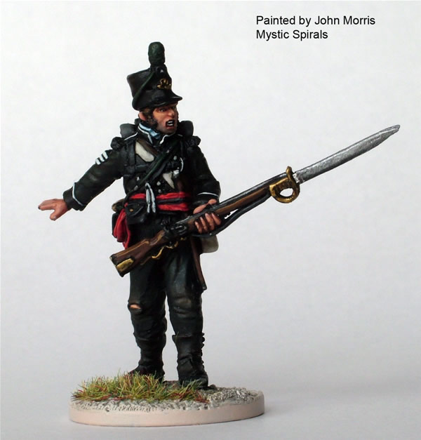 Perry Miniatures 40mm PE65 sergent figurine rifles baïonnette