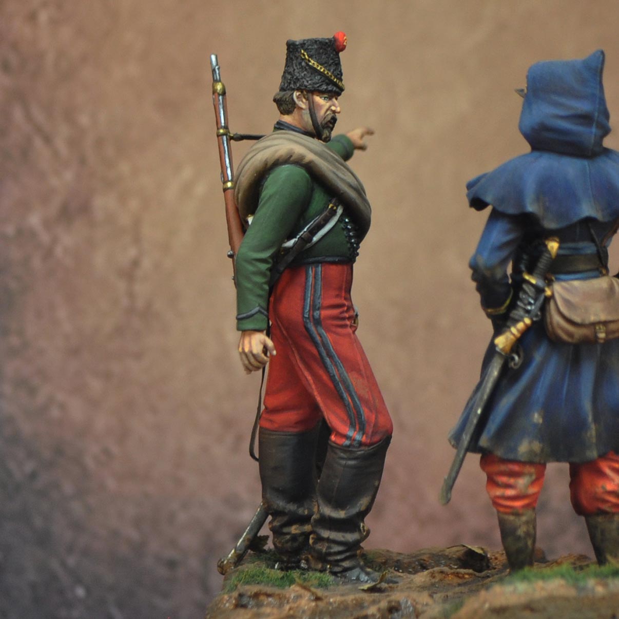 ART GIRONA 70mm Chasseur 2e régiment 1870 figurine France
