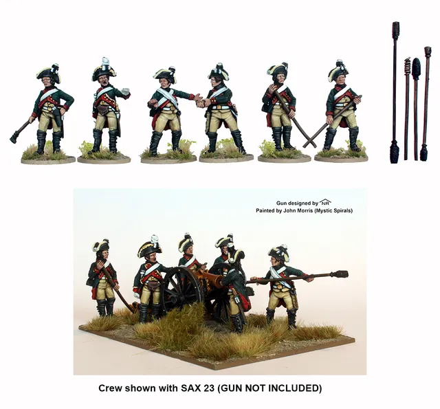 Perry Miniatures Napoleonic SAX 27 figurines artilleurs saxons 1806