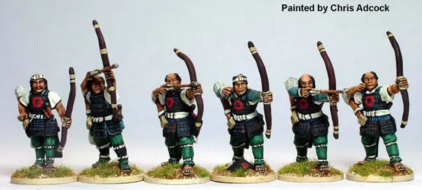 Perry Miniatures SAM12 figurines Ashigaru archers métal