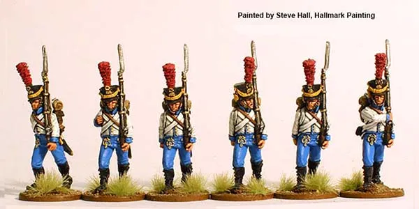 Perry Napoleonic NCR 31 fusiliers Reuss marche 28mm métal