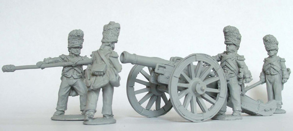 Perry Napoleonic FN105 Garde artillerie figurines canon 12