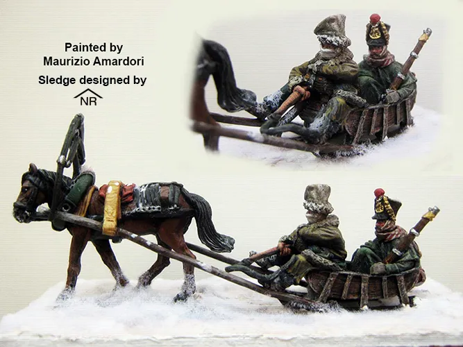Perry Miniatures Napoleonic FN 176 Marbot maquette traineau