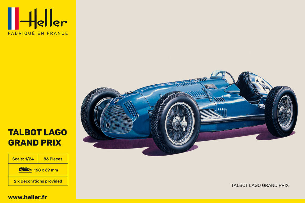 Heller Historical Collection Talbot Lago Grand Prix 1/24 maquette voiture course