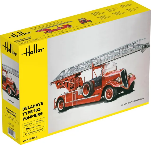 Heller Historical Collection Delahaye Type 103 Pompiers 1/24 camion