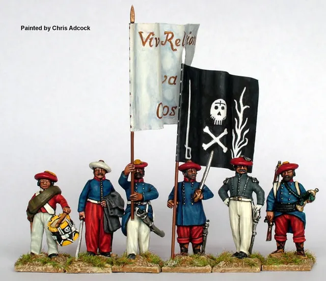 Perry Carlist War CAT3 commandement infanterie figurine 28mm