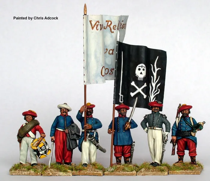 Perry Carlist War CAT3 commandement infanterie figurine 28mm