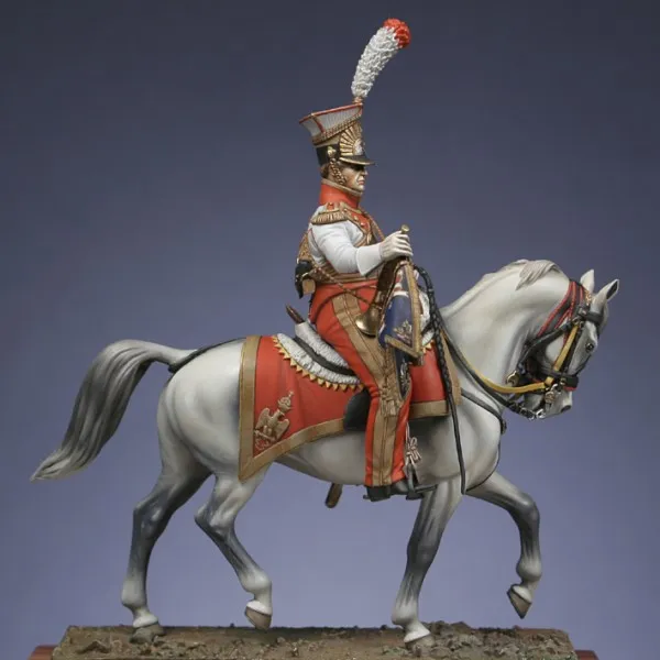 Art Girona Miniatures Trompette Lanciers Rouges figurine 1813