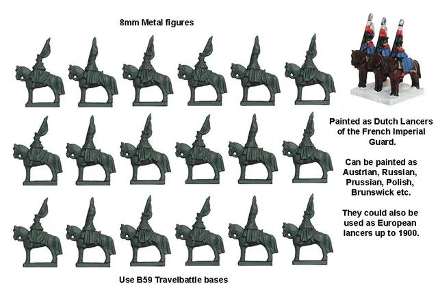 Perry Miniatures TB 10 Lanciers czapkas figurines métal 18 pièces