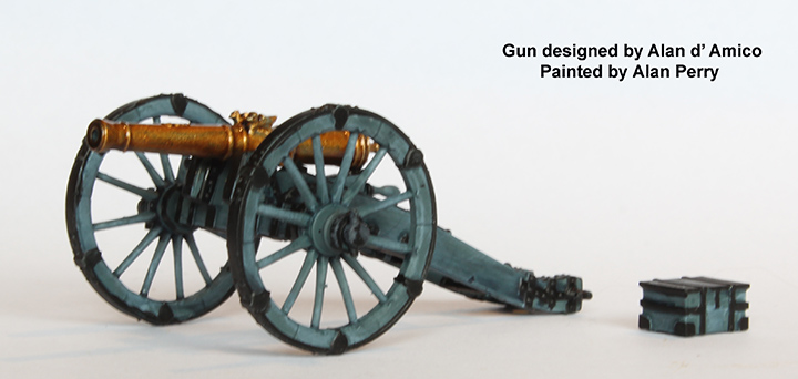Perry Napoleonic DOW 19 Canon prussien maquette 3 pounder