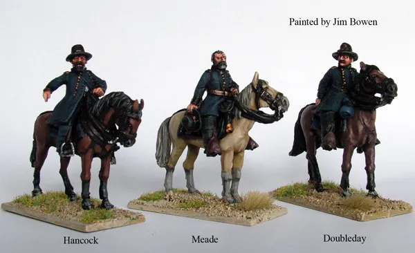 Perry ACW44 commandants Union à cheval figurines 28mm