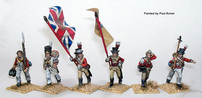 Perry Miniatures BH 89 61st Regiment commandement marche