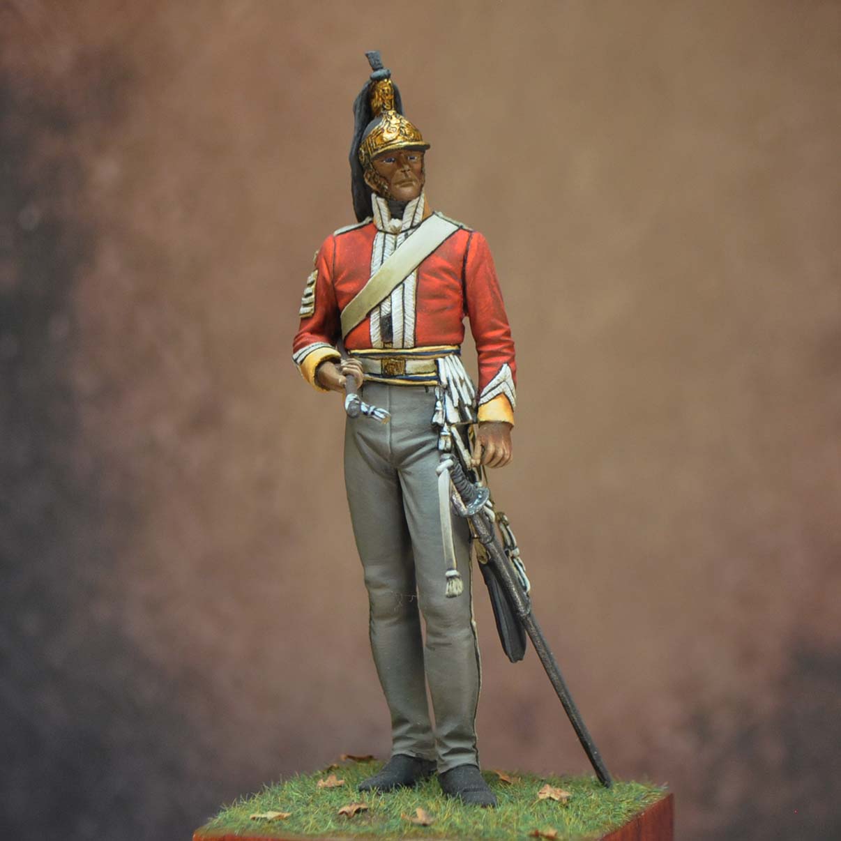 ART GIRONA 70mm Sergeant Major 6th Dragoons 1815 figurine 70mm