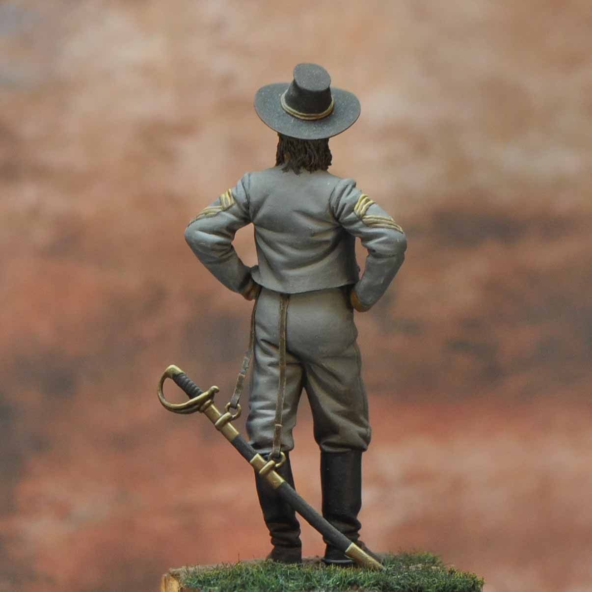 Art Girona International Serie Sergeant Major Confederate Cavalry figurine 1862
