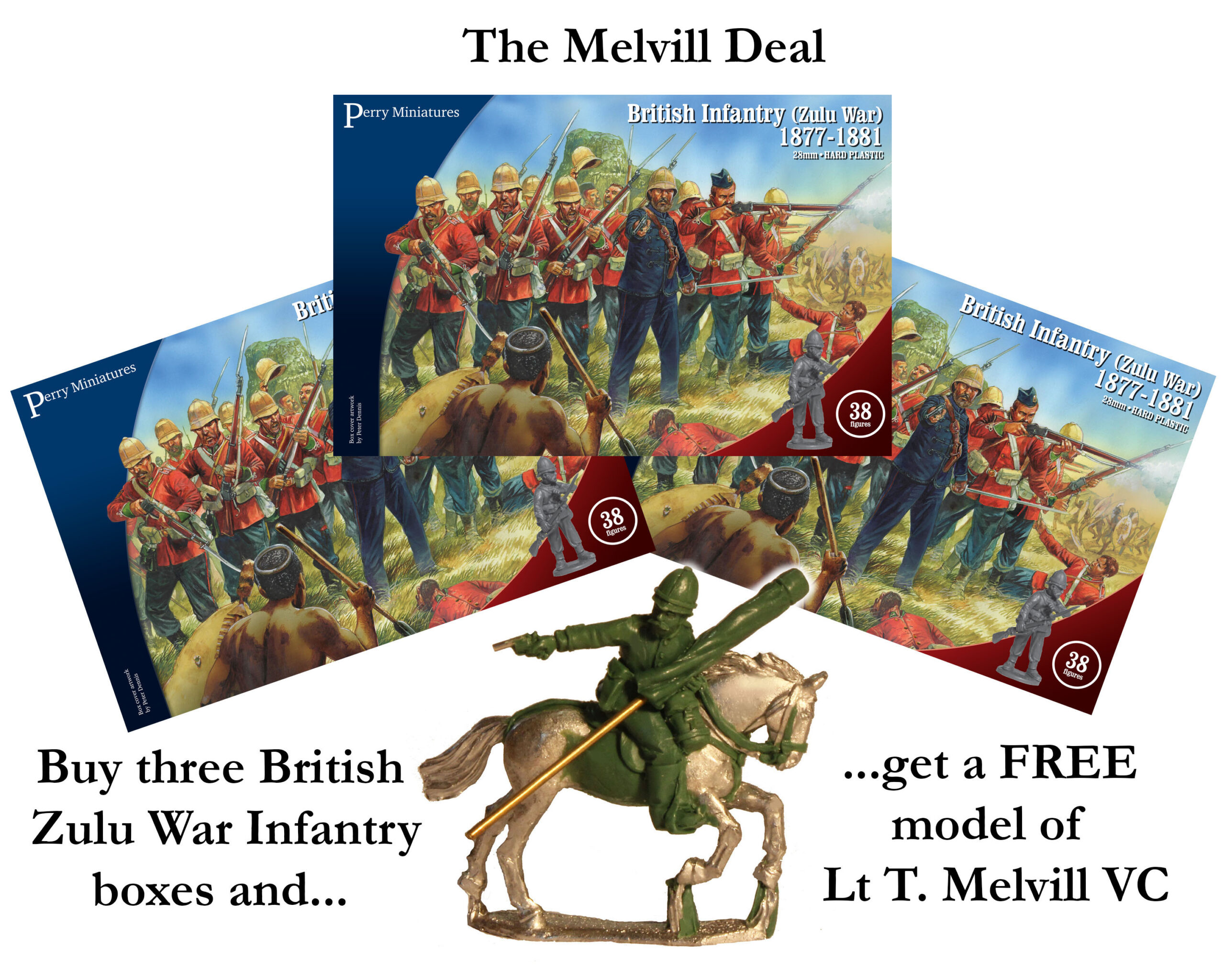 Perry Miniatures Victoria's Little Wars VLW24 figurines deal 38 pièces