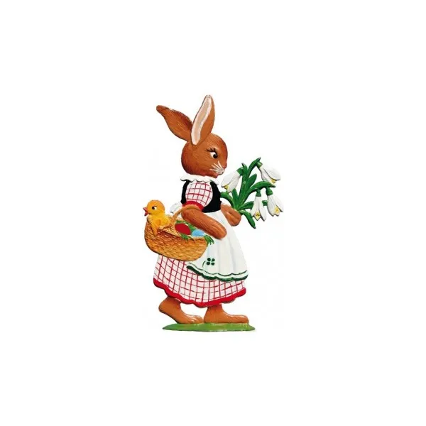 ART GIRONA Miniatures Bunny girl figurine fleurs à peindre