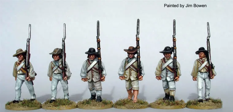 Perry Miniatures AW136 Milice du Sud figurines 28mm baïonnettes