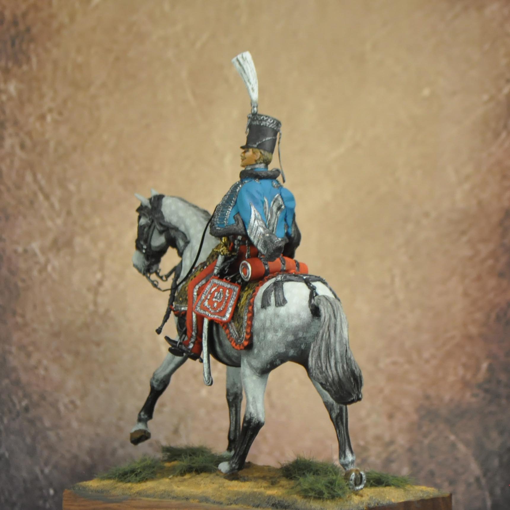 ART GIRONA Napoleonic Colonel Clary figurine hussard
