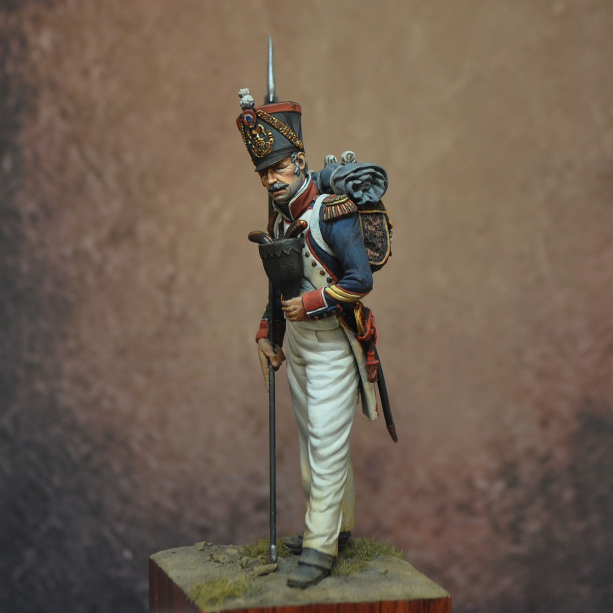 Art Girona 70mm Porta-Aigle Francia 1812 figurine Empire