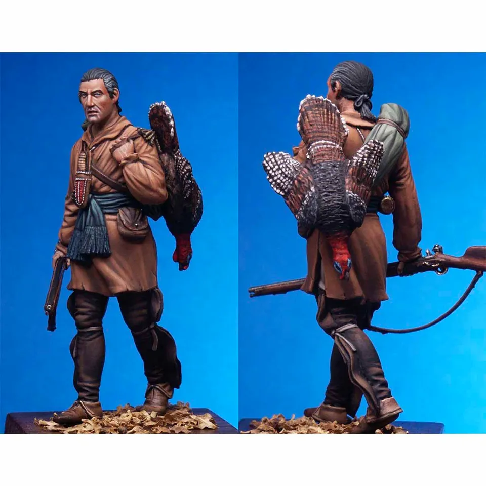 Art Girona Miniatures Turkey Hunter figurine chasseur 54mm