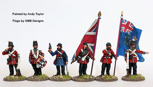 Perry Miniatures BIF 11 milice canadienne figurines commandement