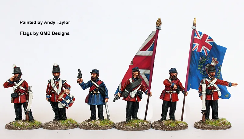 Perry Miniatures BIF 11 milice canadienne figurines commandement