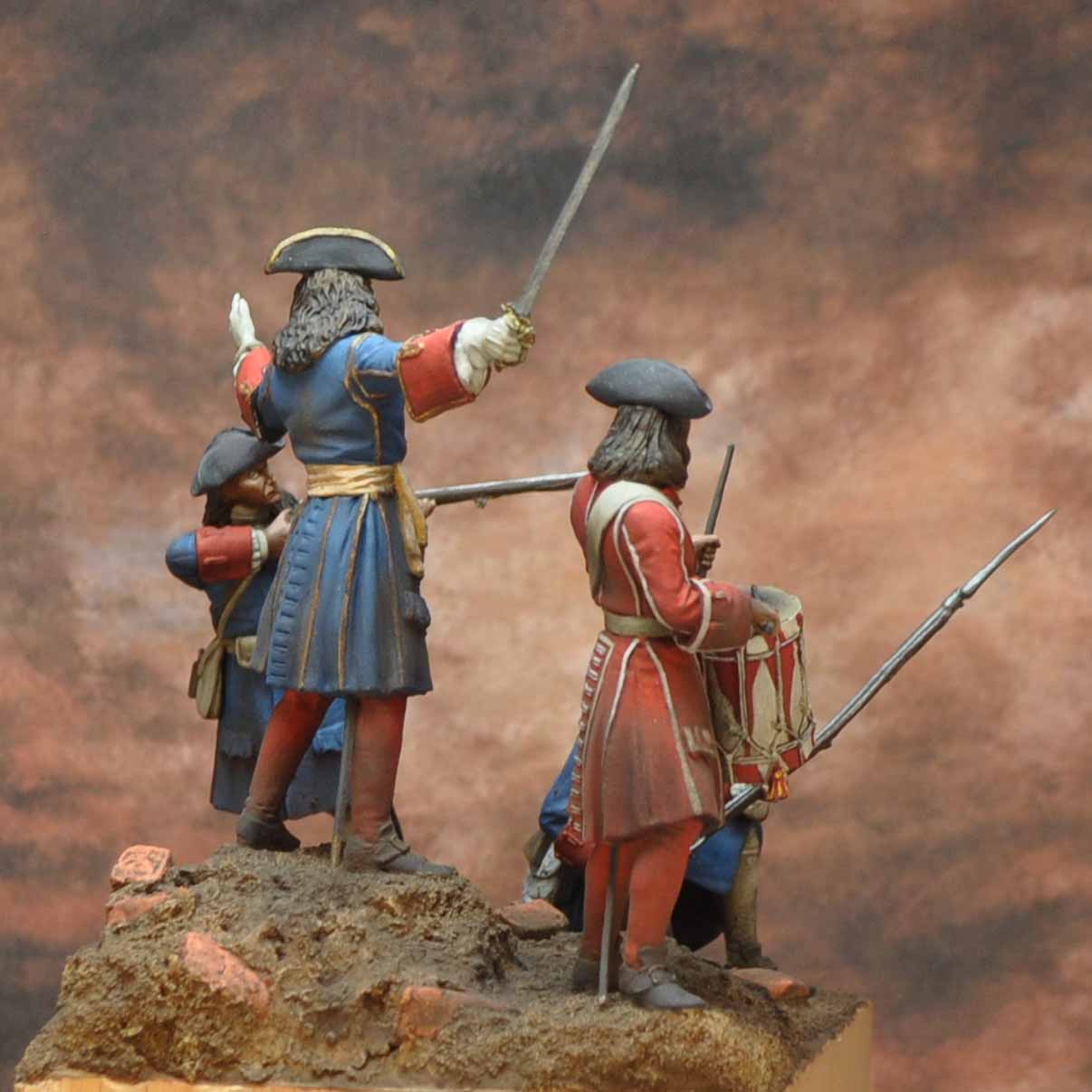 Art Girona Spanish Serie Siège Barcelone 1714 figurine