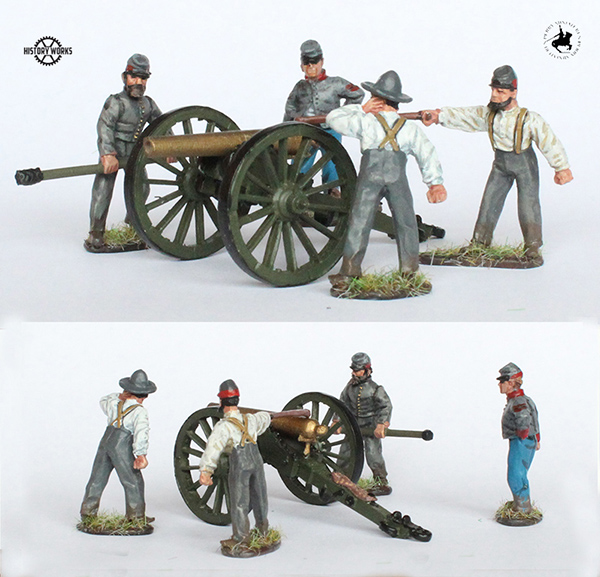 Perry Miniatures ACW 50023 artillerie figurines peintes canon