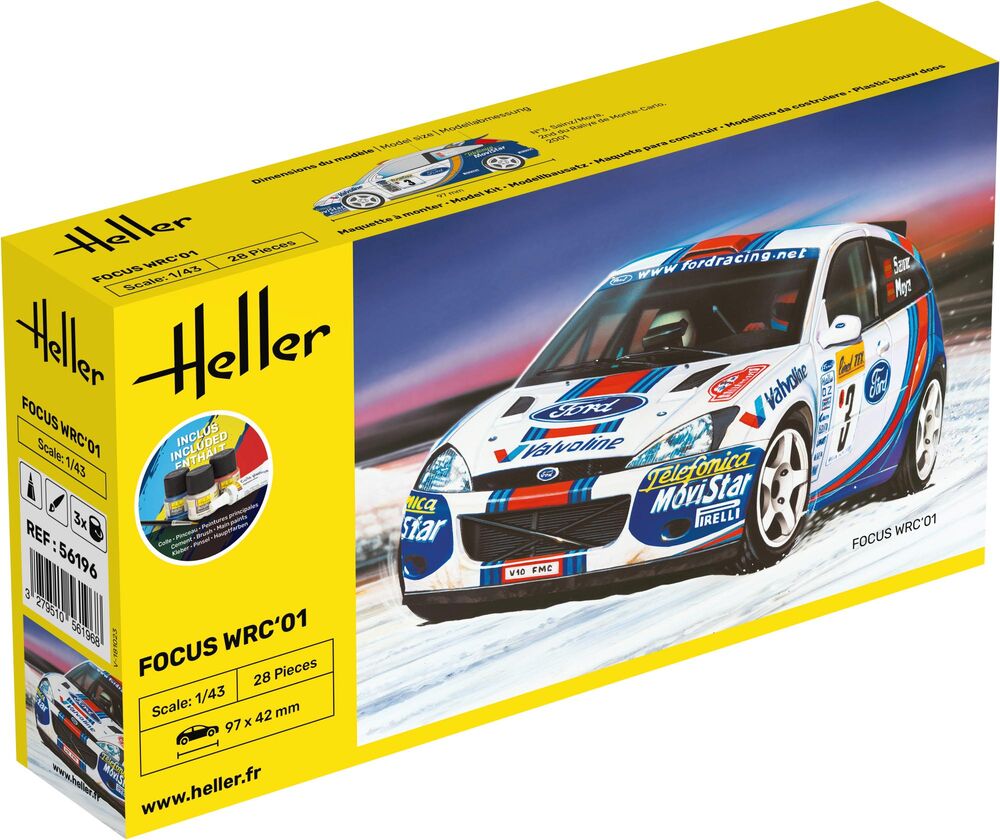 Heller Starter Kit Focus WRC 01 maquette 1/43 rallye