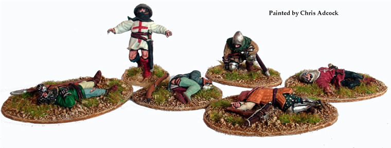 Perry Miniatures Agincourt AO32 infanterie figurines métal blessés