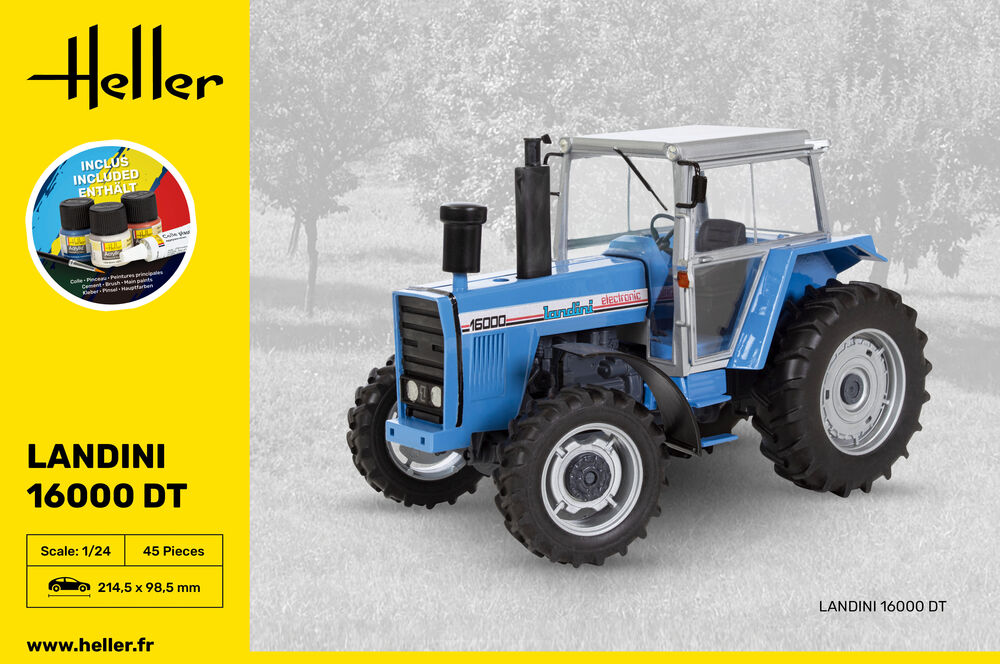 Heller Starter Kit Tracteur Landini 16000 DT 1/24 complet