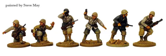 Perry World War 2 ITWW 1 Italian platoon figurines 28mm casques