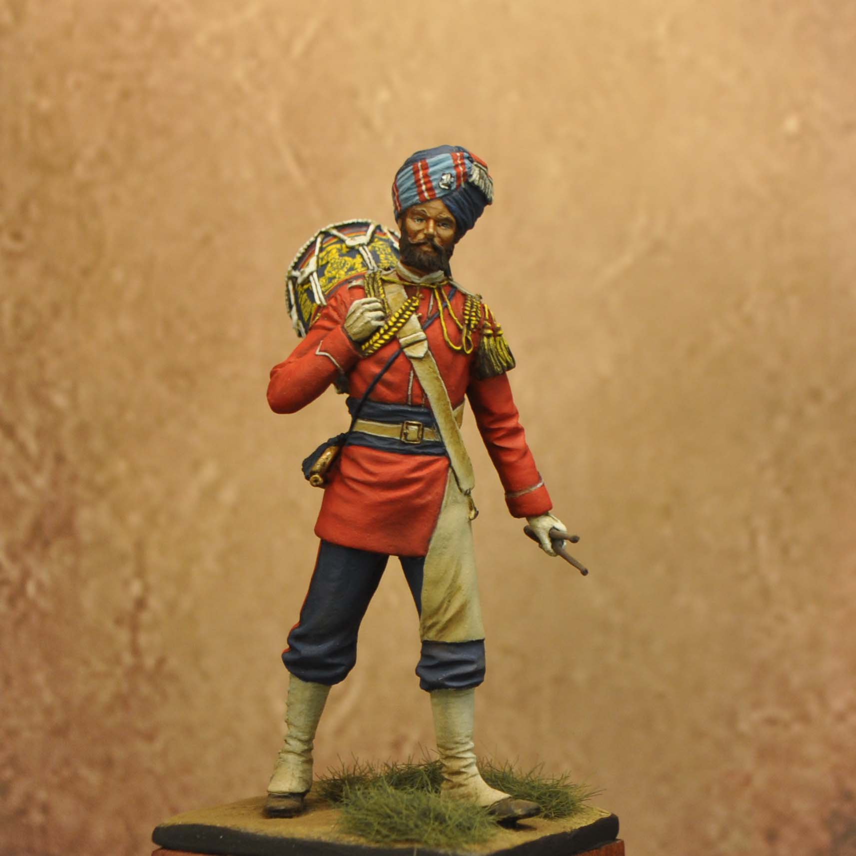 Art Girona 70mm 30th Punjabis Drummer 1928 figurine à peindre