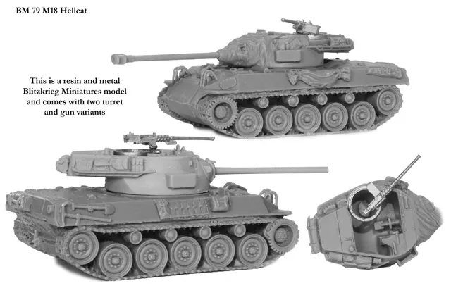 Perry Miniatures World War 2 BM 79 M18 Hellcat maquette métal