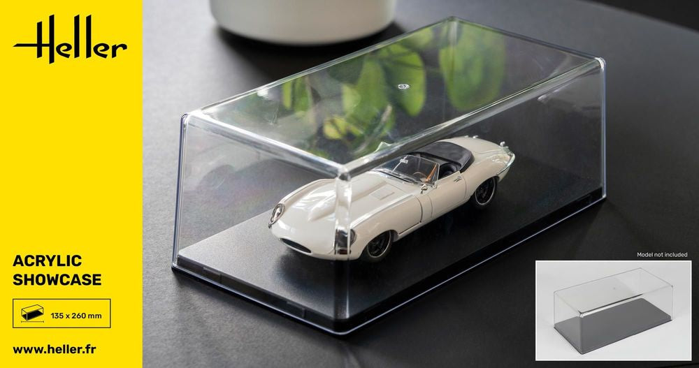 Heller Historical Collection vitrine acrylique 252 mm maquette 1/24-1/48