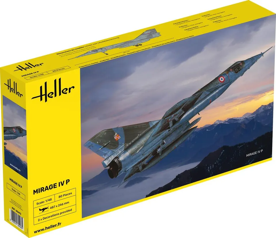 Heller Historical Mirage IV P 1/48 maquette avion militaire