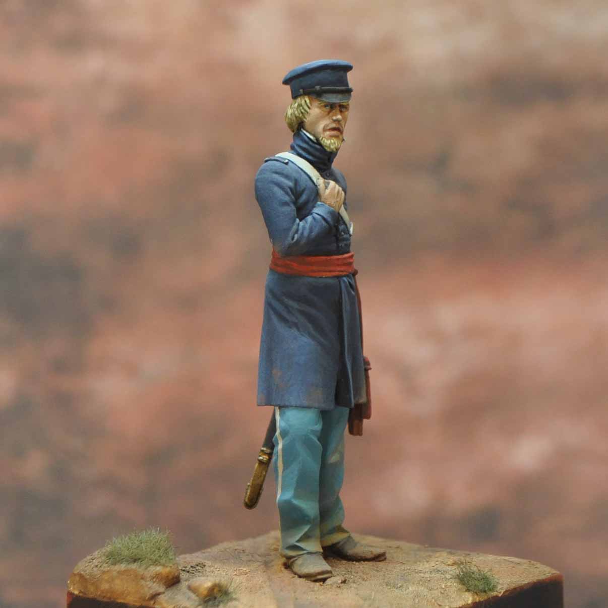 Art Girona International Serie American Officier Mexico 1847 figurine 54mm