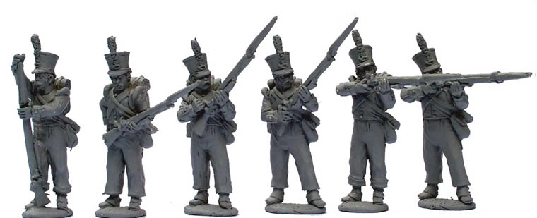Perry Napoleonic DB35 jagers ligne de tir métal