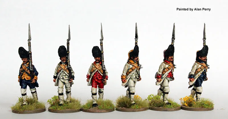 Perry AW 202 figurines grenadiers espagnols en marche