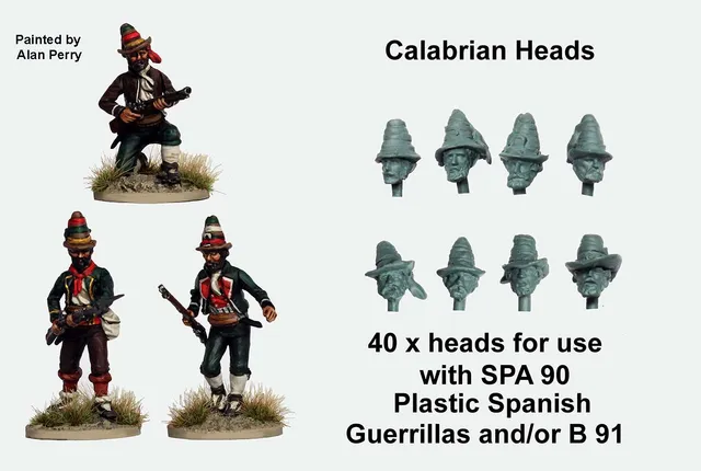 Perry Miniatures Napoleonic NX13 têtes calabraises bits