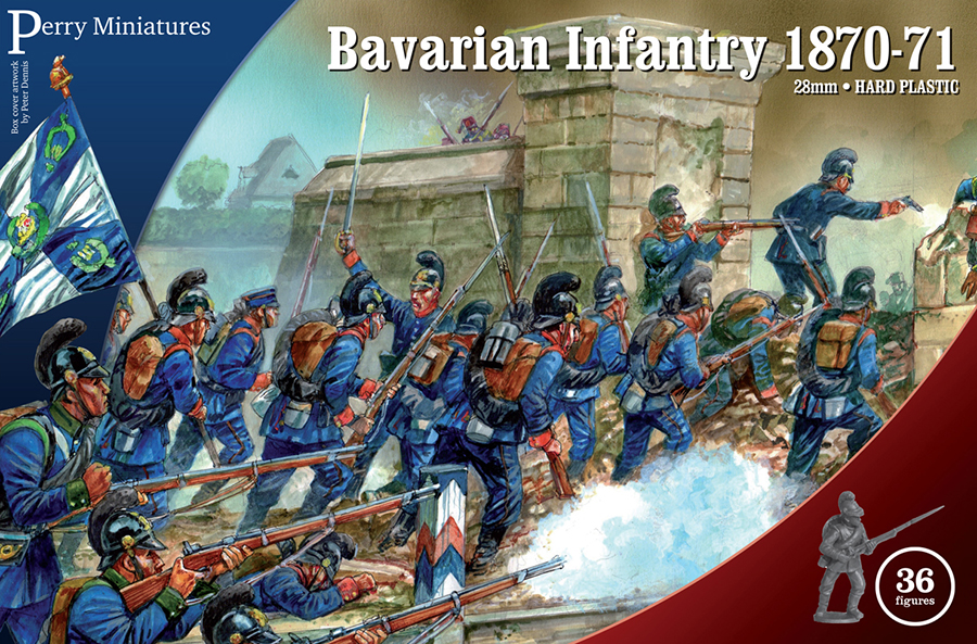 Perry Miniatures PRU 25 infanterie bavaroise 1870 boîte 36 figurines