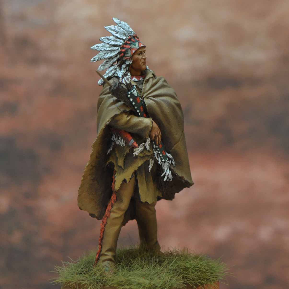 Art Girona International Serie Crow Indian 1850-1860 figurine 54 mm