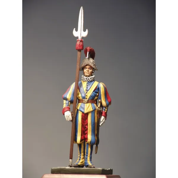 Art Girona Swiss Guard Cabo hallebarde figurine 54mm