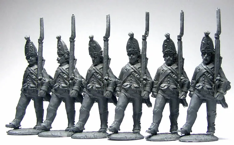 Perry AWI AW77 figurine grenadiers Hesse-Cassel avancent