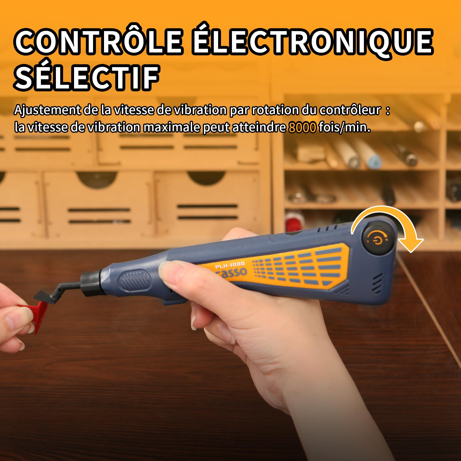 Bucasso Cordless Pen Sander PLH1000 ponceuse stylo bleu