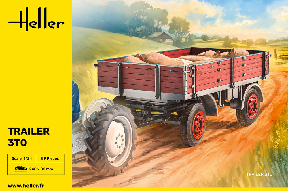 Heller Historical Collection Trailer 3T maquette remorque 1/24